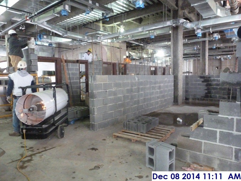 Laying out block at the 1st floor Detention cells Facing North